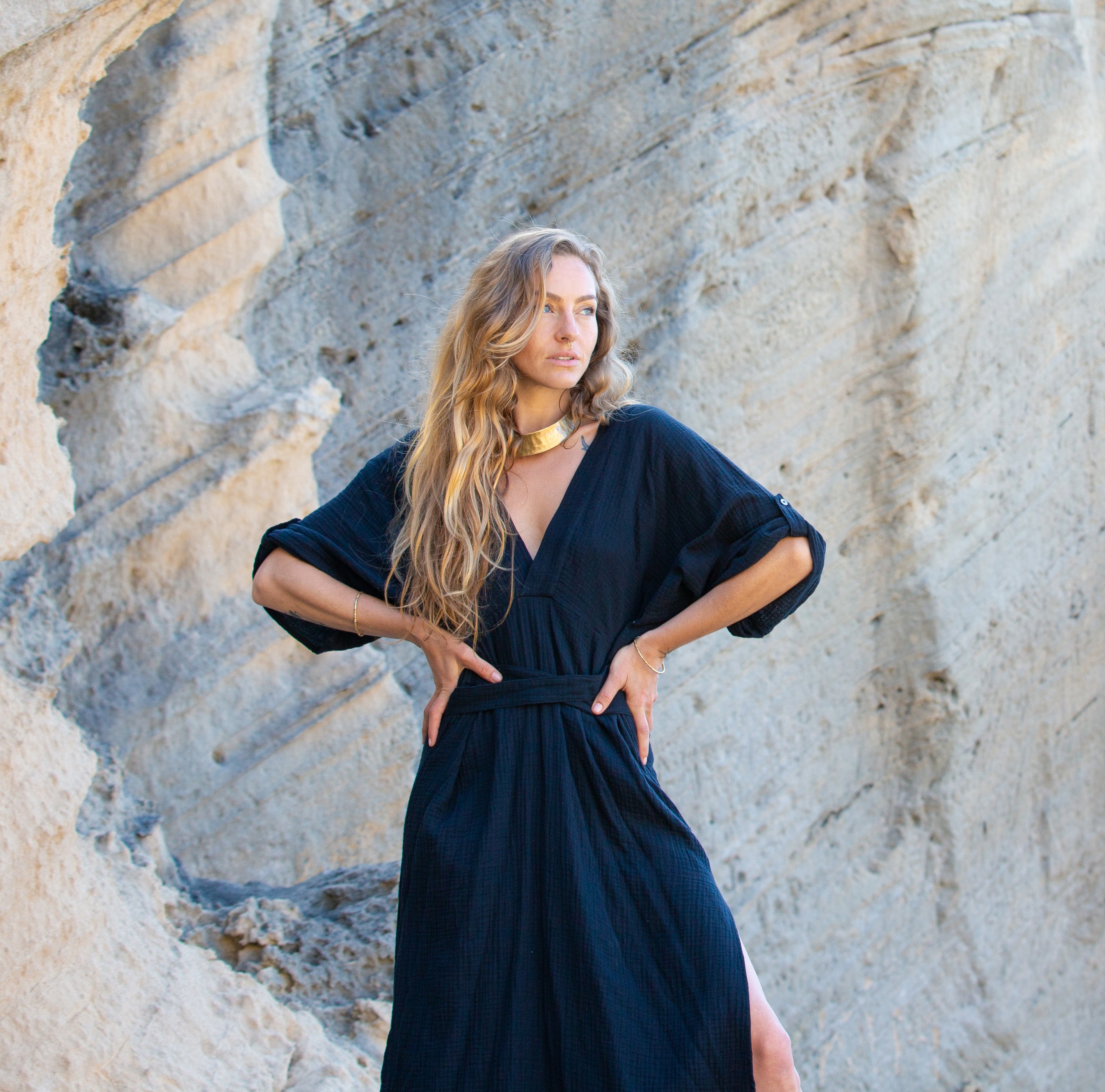 Black Kaftan Dress