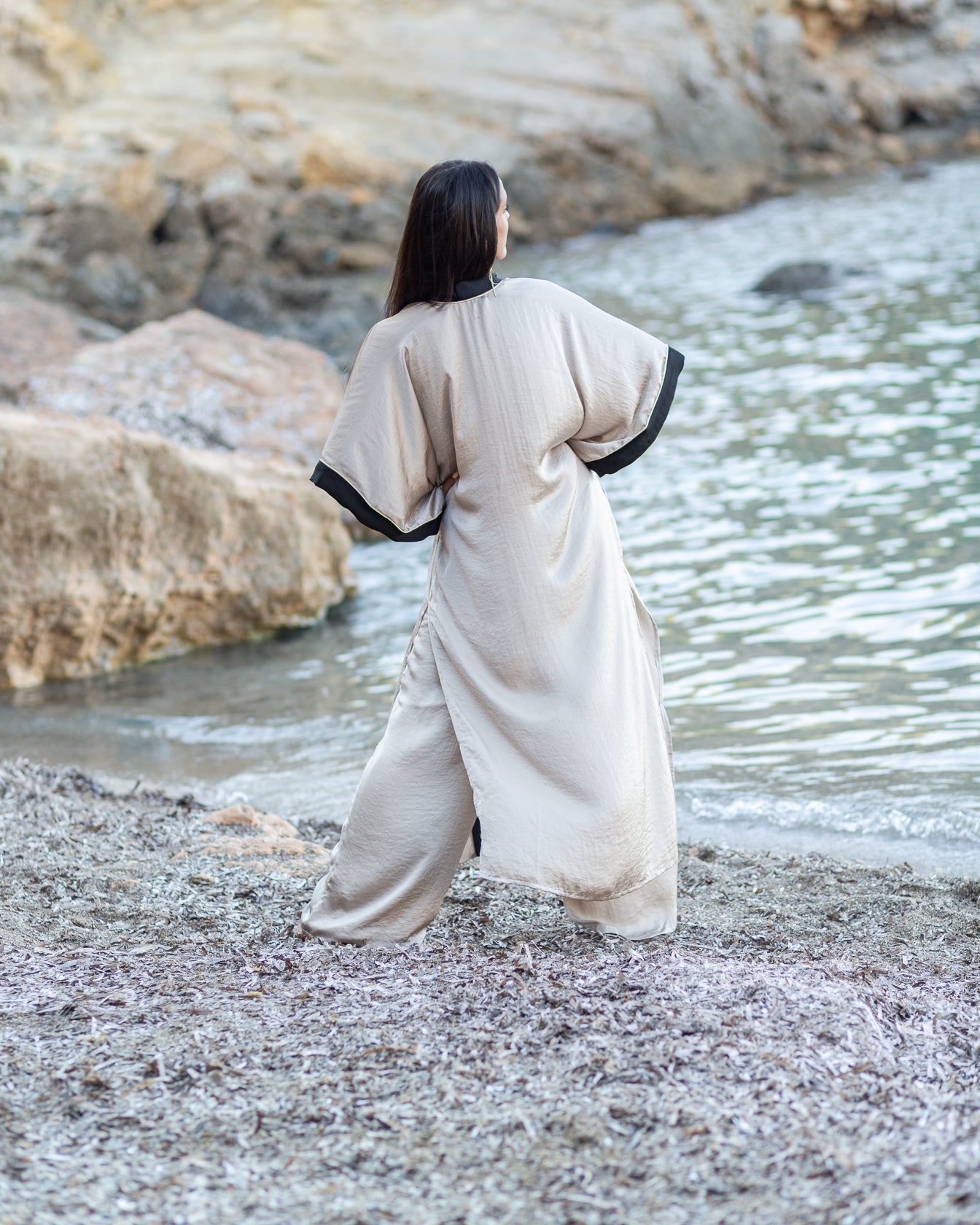 Champagne Agate Kimono