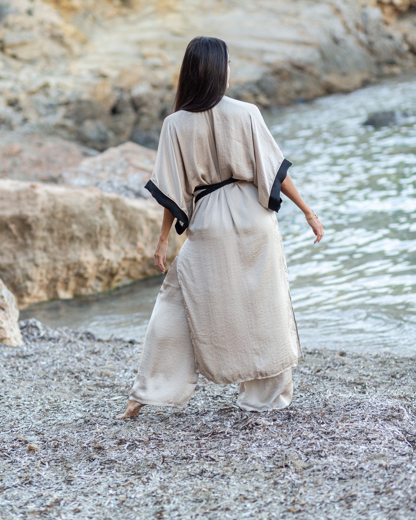 Champagne Agate Kimono