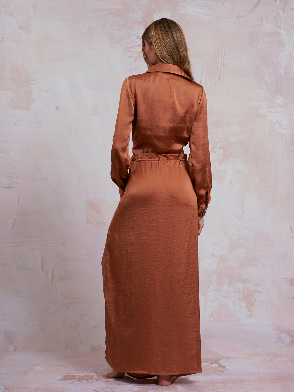 Copper Satin Nancy Shirt