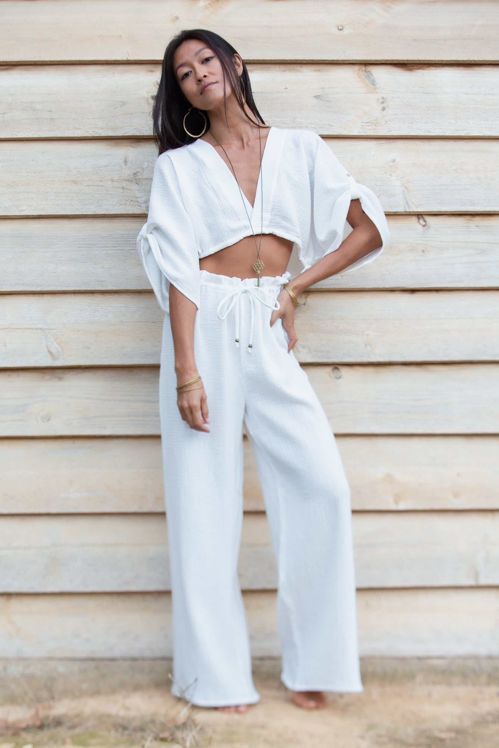 White Palazzo Pants