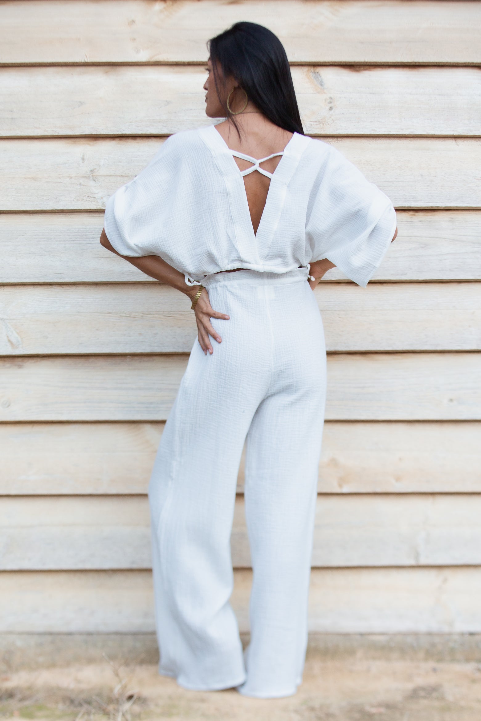 White Palazzo Pants