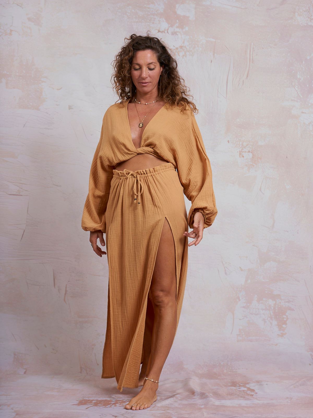 Mustard Selene Top