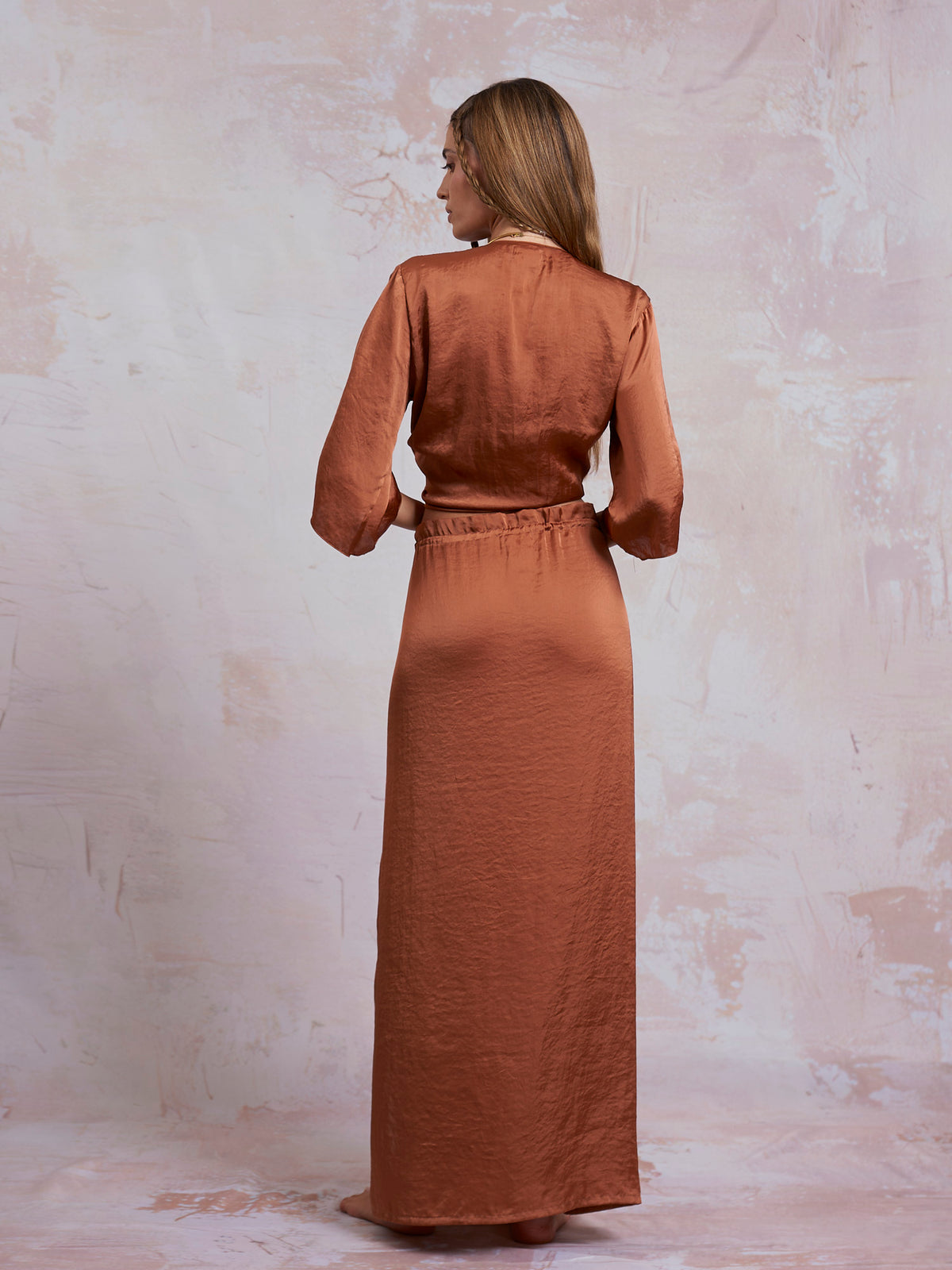 Copper Satin Freya Top