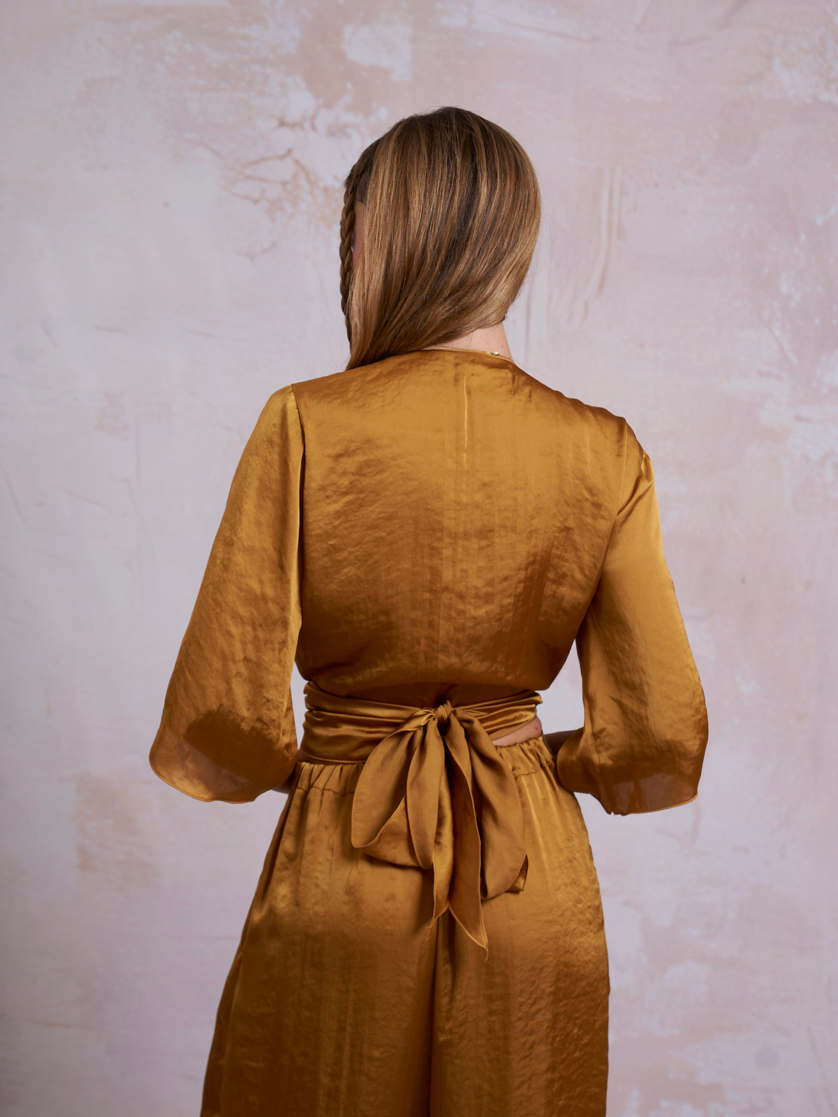 Gold Satin Freya Top
