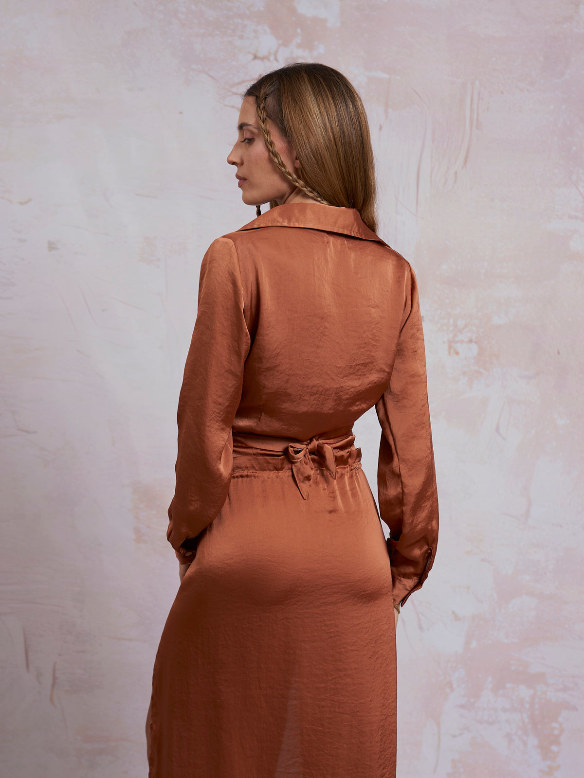 Copper Satin Nancy Shirt