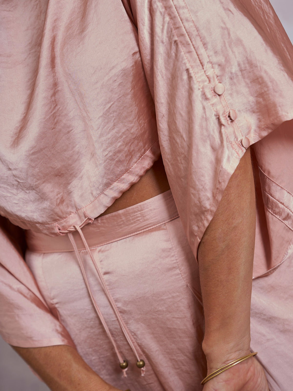 Blush Satin Petra Top