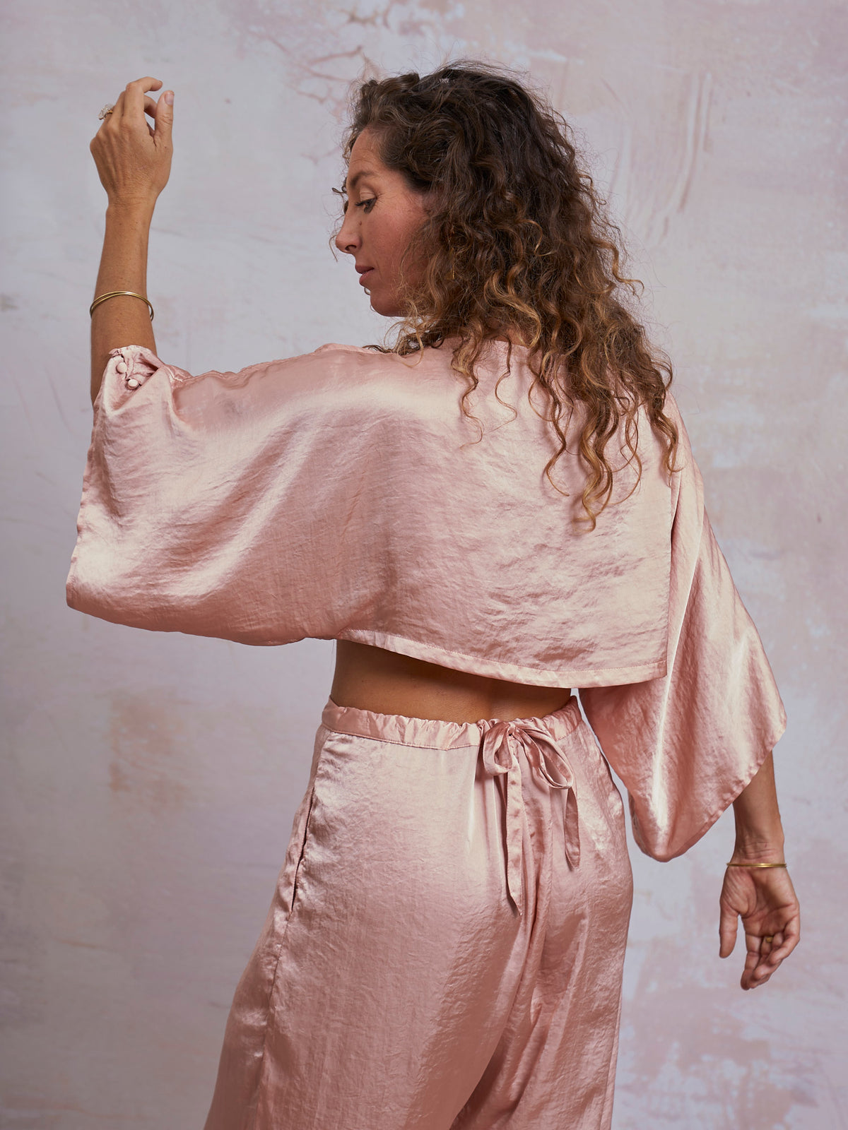 Blush Satin Petra Top