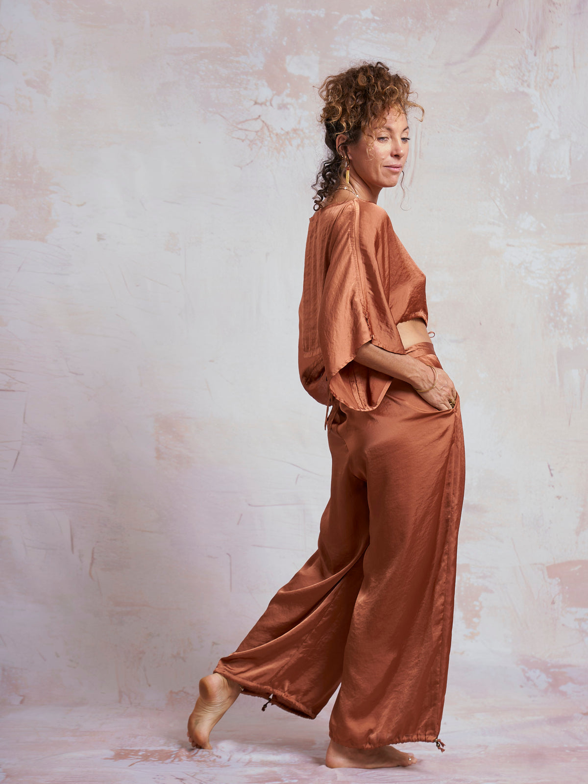 Copper Satin Petra Top
