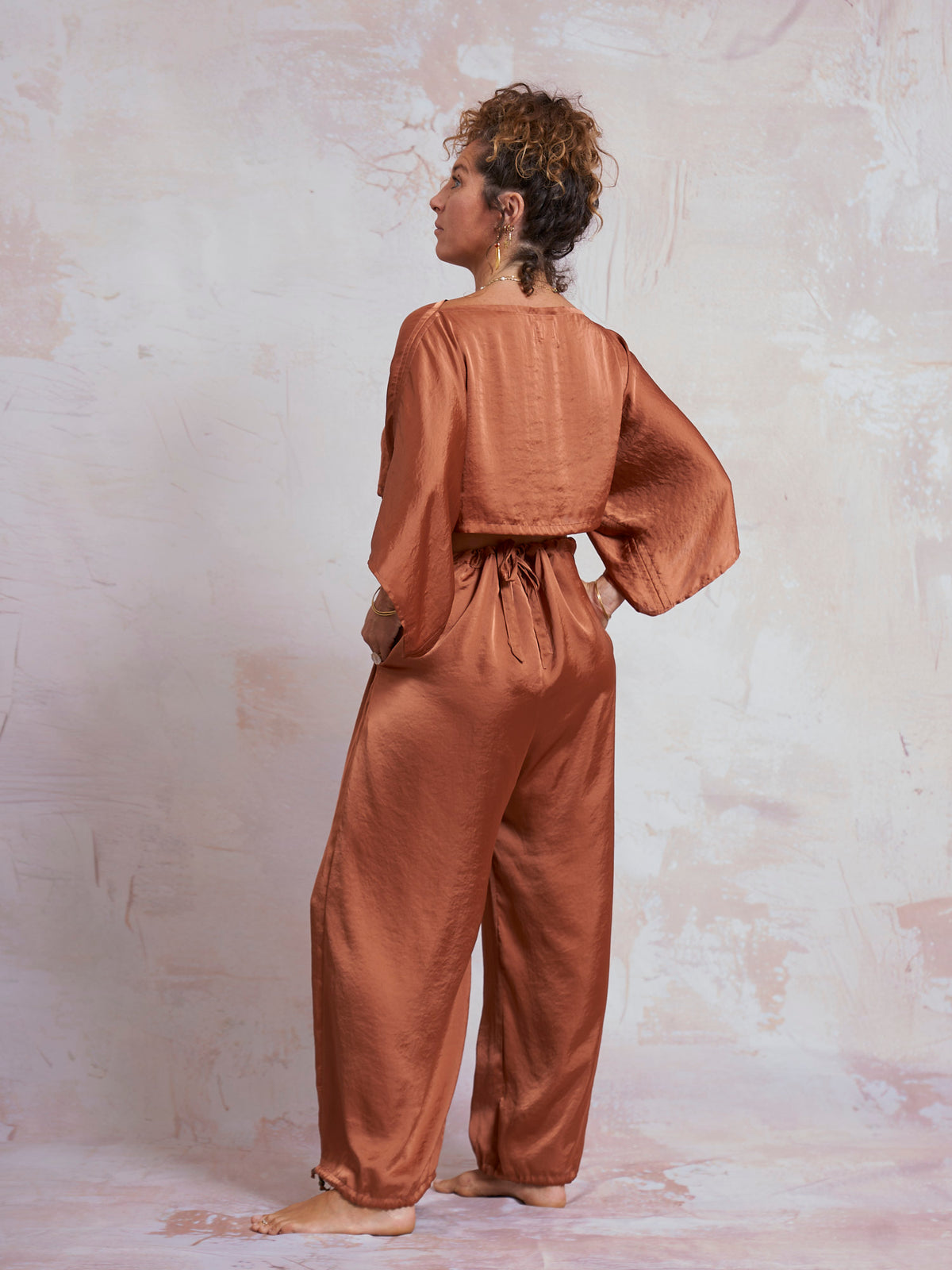 Copper Satin Petra Top