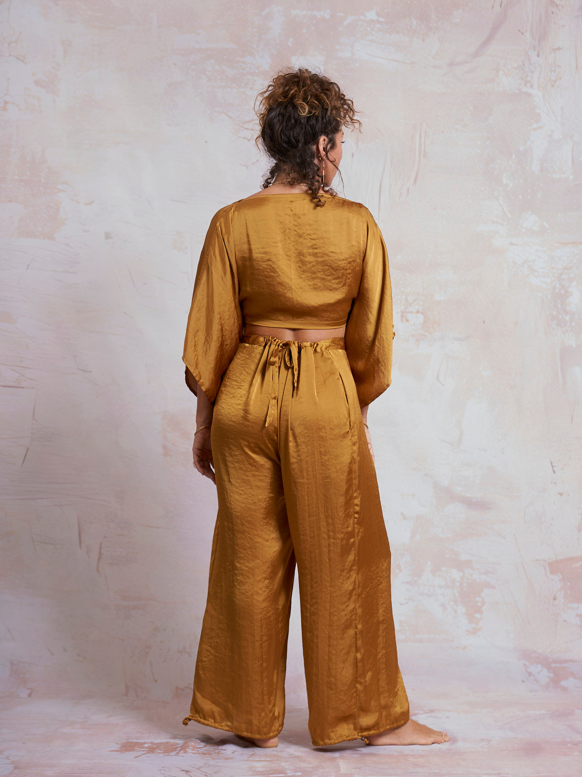 Gold Satin Petra Top