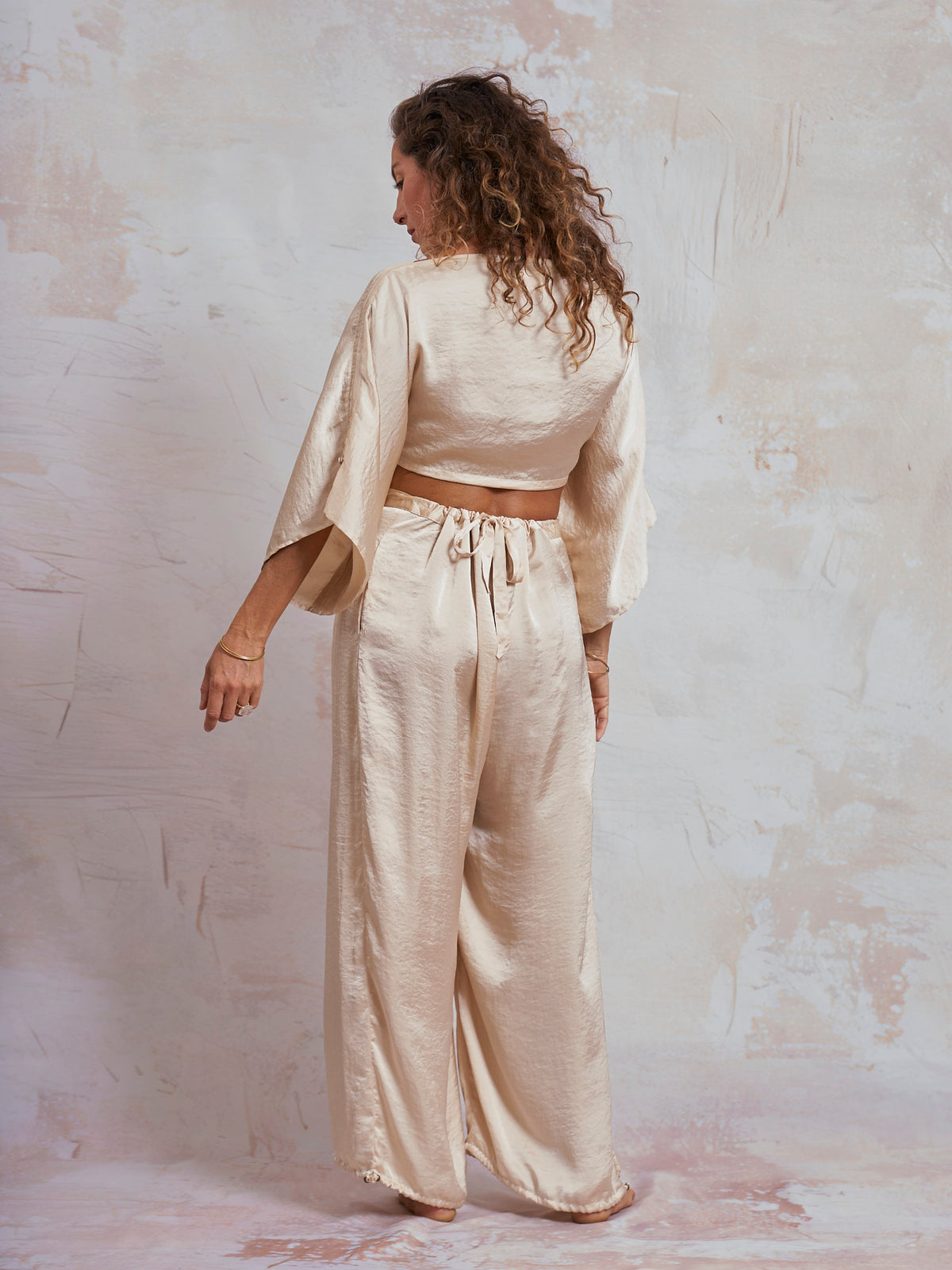 Ivory Satin Petra Top