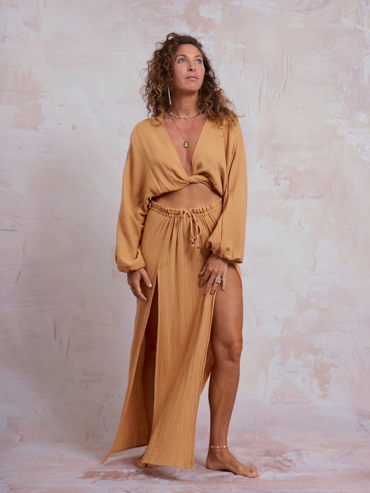 Mustard Selene Top