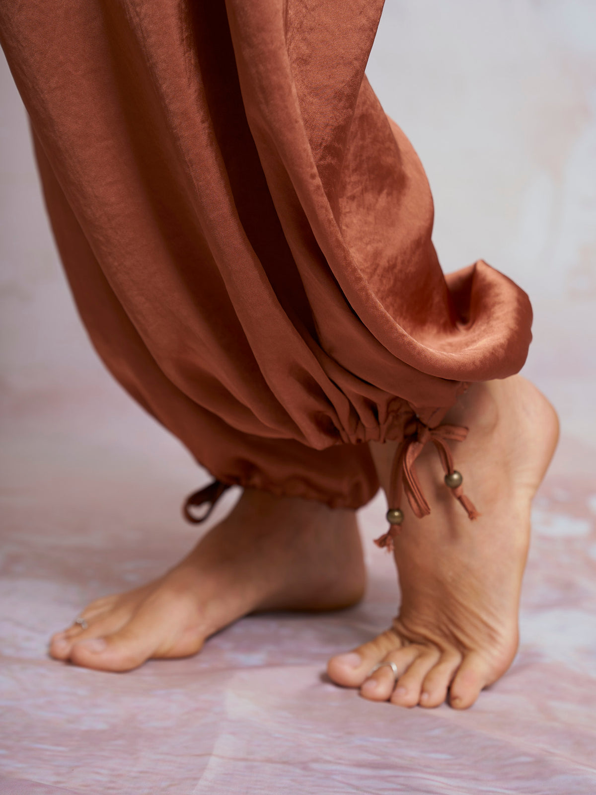 Copper Satin Yuko Pants